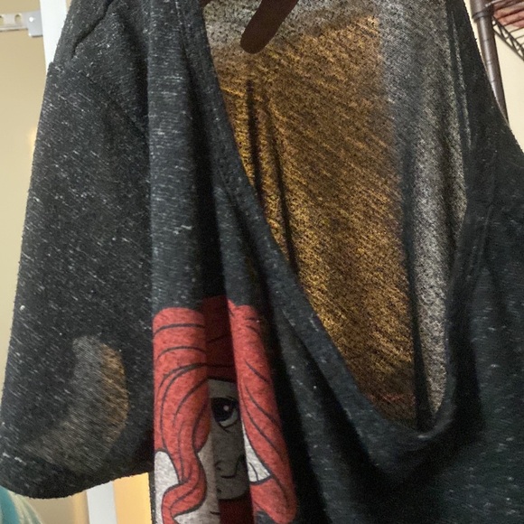 Disney Ariel Graphic Tee Shirt Front Pocket - Picture 6 of 6